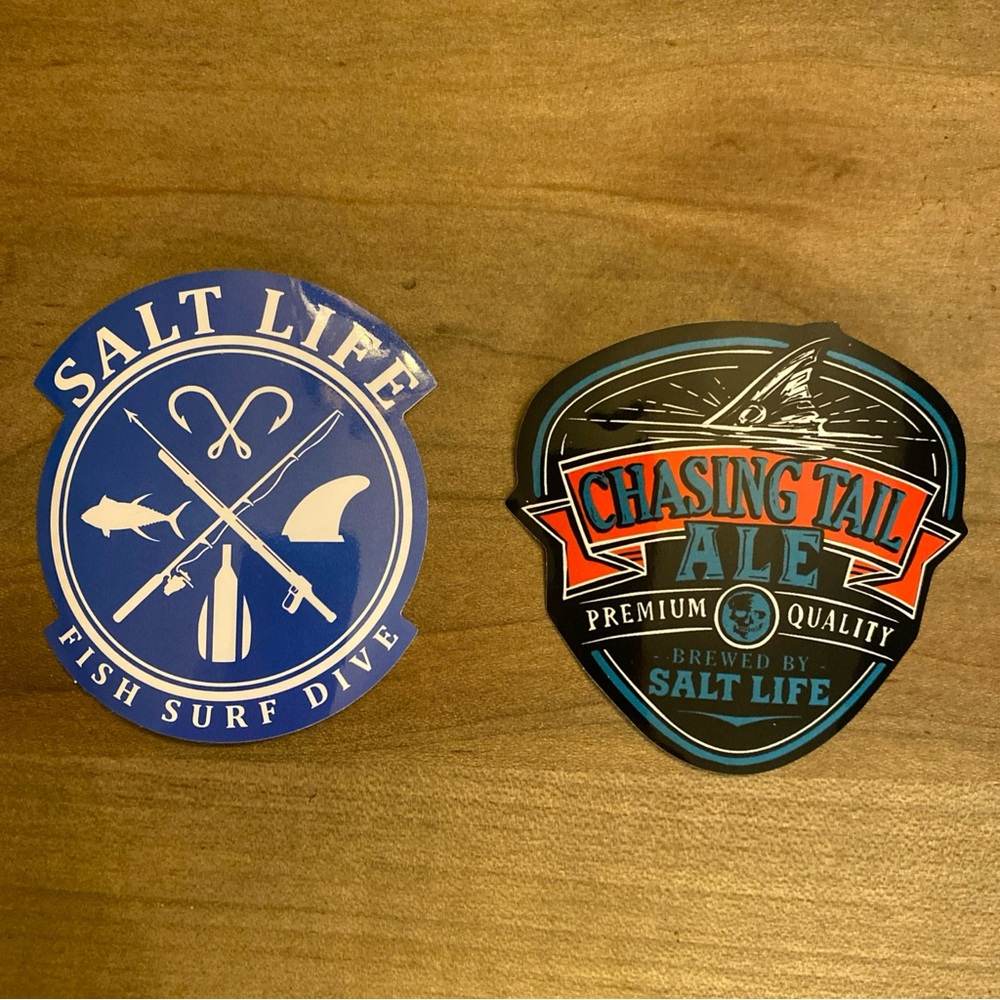 Salt Life Lot Of 2 Color Decals Salty Times Ahead And Salt Life Live Salty
